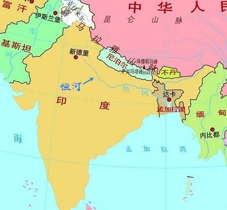 恒河地图图片