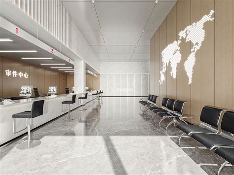 政务服务大厅|空间|室内设计|全邦建设装饰 - 原创作品 - 站酷 (ZCOOL)