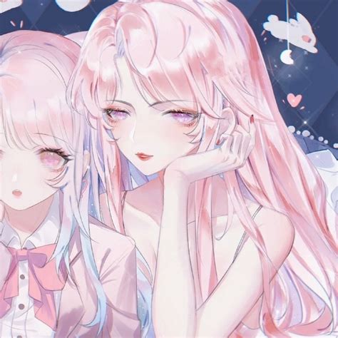 头像甜美女生动漫闺蜜版