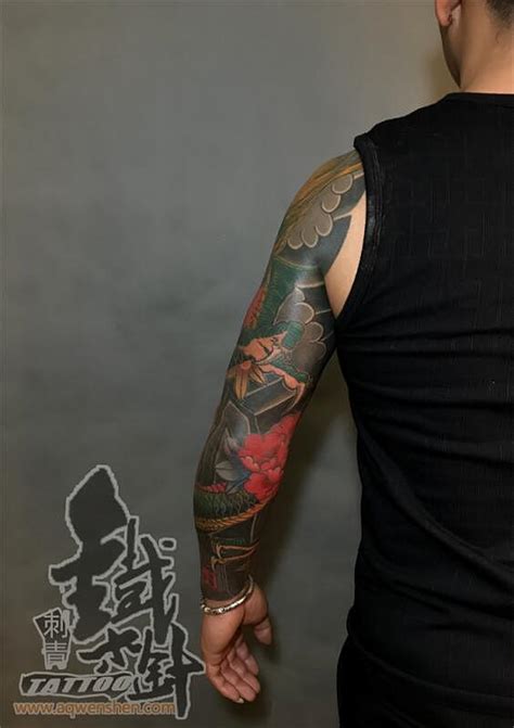 传统纹身花臂纹身图案龙纹身图案_武汉铁木针刺青-站酷ZCOOL