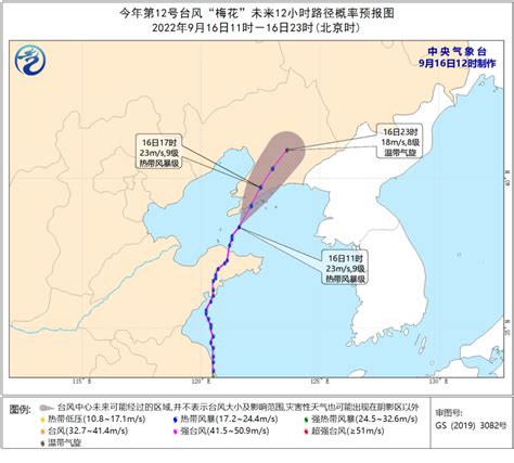 2022第12号台风梅花最新消息（路径图+风力+影响区域）- 苏州本地宝