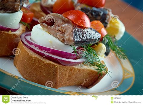 Nicoise toast stock image. Image of meal, prepared, sandwich - 46789369