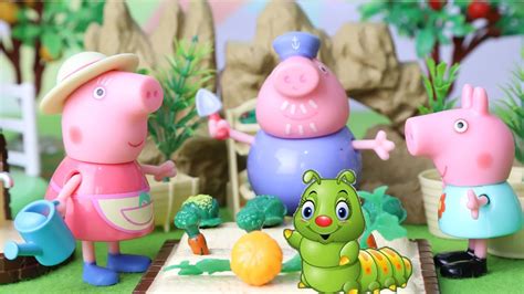 小猪佩奇带好朋友毛毛虫到猪爷爷菜园做客_腾讯视频