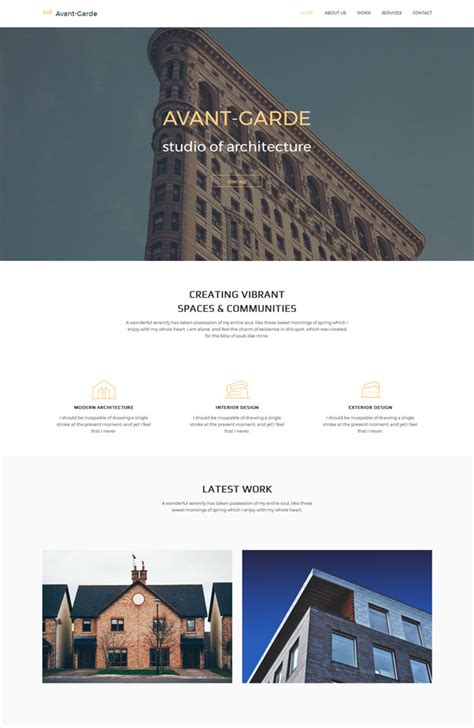 创意建筑设计公司网站模板_站长素材