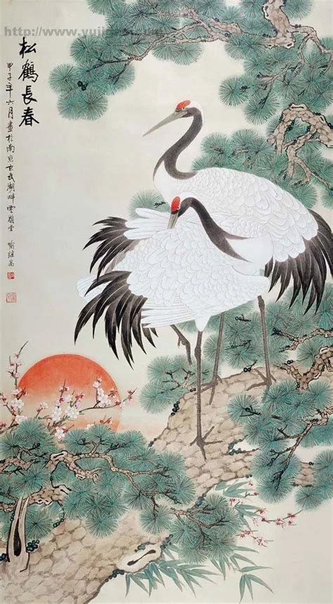 鹤归南山图片