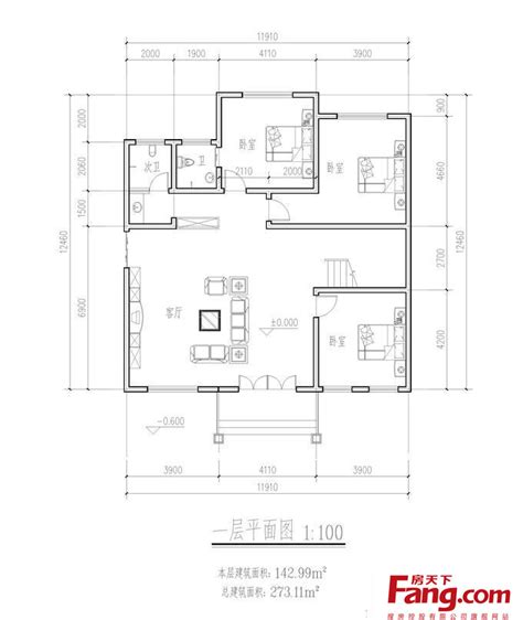 2018二层楼房平面设计图-房天下装修效果图