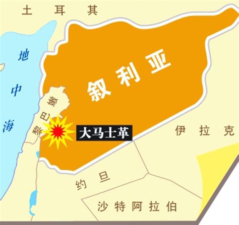 叙利亚地图图片