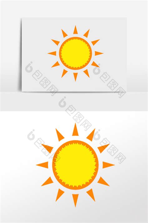太阳阳光图标插画png下载-包图网