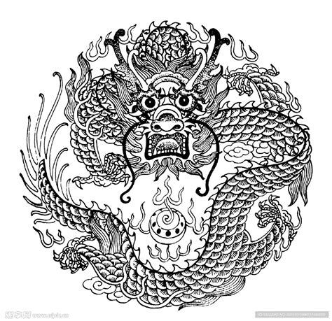 古代团龙纹样设计图__传统文化_文化艺术_设计图库_昵图网nipic.com