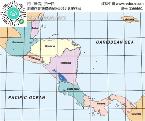 中美洲地图图片