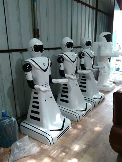 厂家定制玻璃钢智能送菜机器人餐厅酒店服务员智能机器人 ...