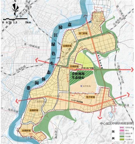 南充高坪2021-2035年国土空间总体规划公示来看未来发展-南充吉屋网