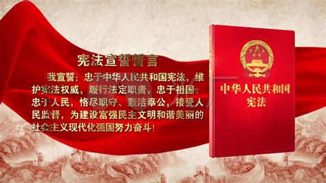 国家宪法日宣誓誓词海报_红动网