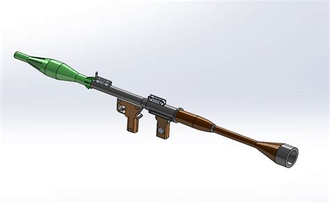 Q版火箭筒,RPG-3D模型_枪械模型模型下载-摩尔网CGMOL