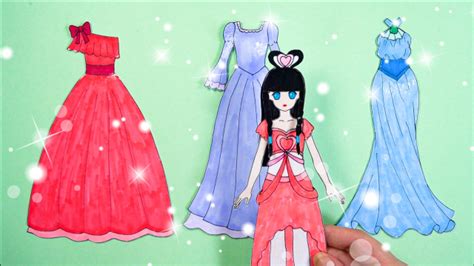 手工纸娃娃玩具：三位叶罗丽仙子换礼服，王默会选哪一套呢？