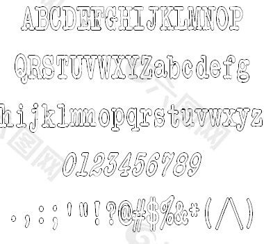 字体制作，制作多层空心文字字体(3) - 普通字效 - PS教程自学网