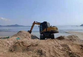 福建海警成功查获一起非法盗采海砂案 查扣海砂10000余吨