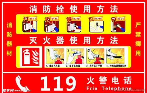 常见的消防工具,常见的消防标识,消防工具简笔画_大山谷图库