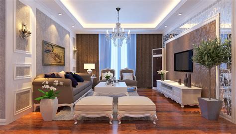 优雅大方简约欧式风格三居室，120平米三室两厅两卫装修效果图-中国木业网
