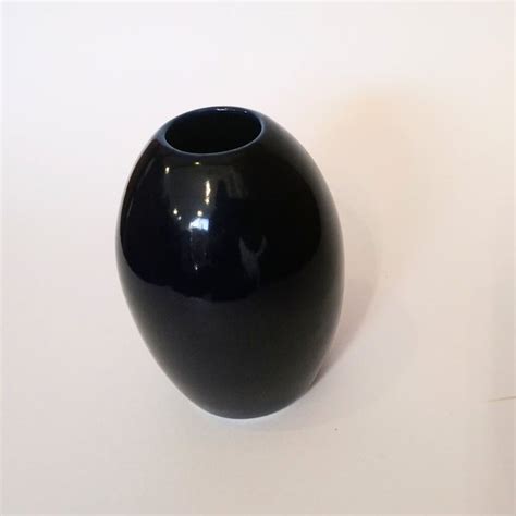 Navy blue vase