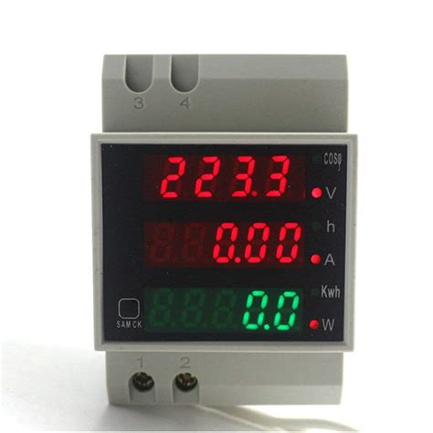 KETOTEK Voltmeter Digital Amperemeter Multimeter LED Din Rail ...