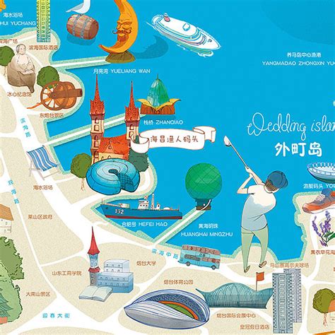 烟台旅游地图图片