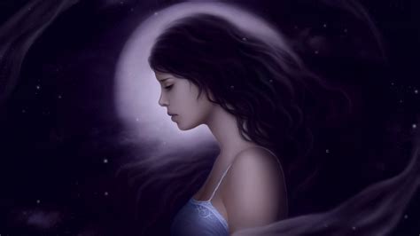 头像温柔夜空图片女生