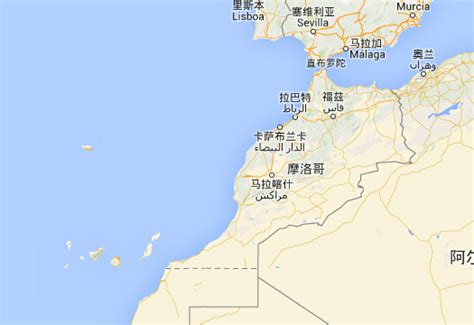 摩洛哥地图图片