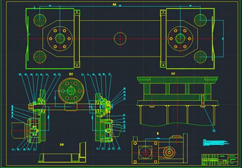 万能材料试验机CAD设计图纸下载_工程图纸_CAD图纸 - 制造云 | 工程图纸
