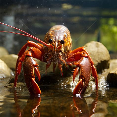 在自然水下环境中的Louisiana沼泽龙虾ProcambarusC高清图片下载-正版图片503142084-摄图网