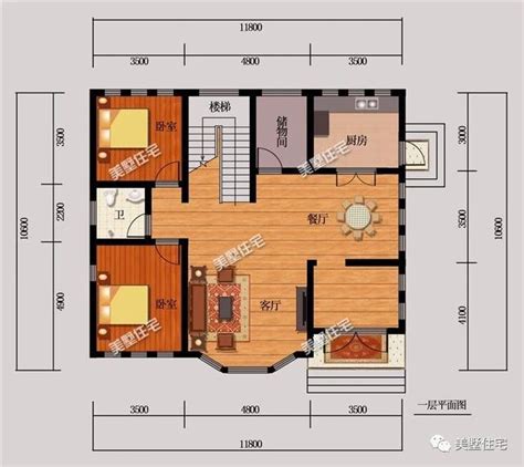 经典三层自建房屋设计图，占地120平方米左右 - 三层别墅设计图 - 轩鼎别墅图纸