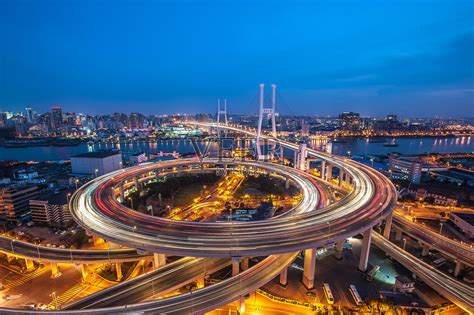 上海交通南浦大桥夜景高清图片下载-正版图片501400742-摄图网