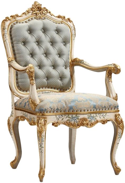 凤凰美居 欧式古典复古实木布艺餐椅_设计素材库免费下载-美间设计