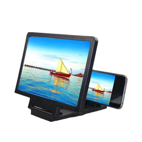 跨境手机屏幕放大器 3D高清电视放大镜 新款可折叠桌面手机支架-阿里巴巴