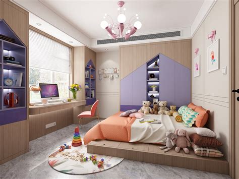 儿童房卧室设计女孩房间装修效果图大全2016必备-家居快讯-广州房天下家居装修