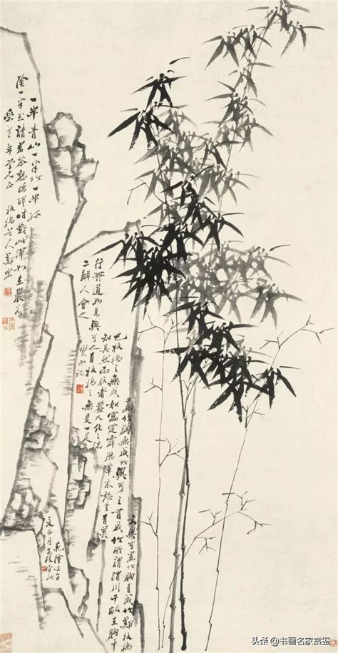 郑燮 竹石 64×34国画超高清大图原图扫描真迹全图书画图片下载