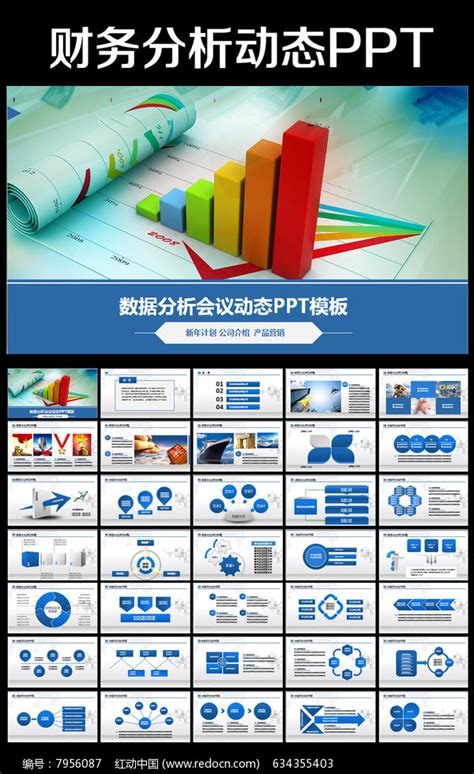财务数据经营分析报告会计PPT图片_PPT_编号7956087_红动中国