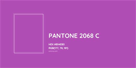 About PANTONE 2068 C Color - Color codes, similar colors and paints ...