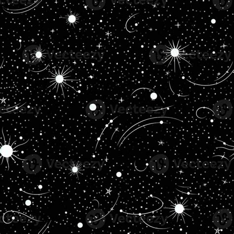 a black and white image of a space filled with stars. generative ai ...