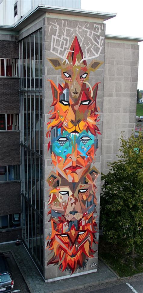 意大利艺术家Millo创意街头墙壁涂鸦作品 - 设计之家