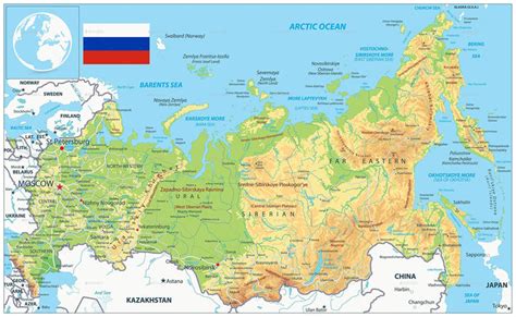 俄罗斯地图 - 图片 - 艺龙旅游指南