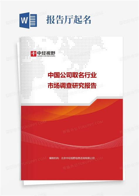 中国公司取名行业市场调查研究报告(目录)Word模板下载_编号qnzbrxdo_熊猫办公