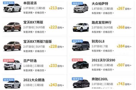 北京租车平台哪个便宜靠谱？北京汽车租赁价格明细表_车主指南