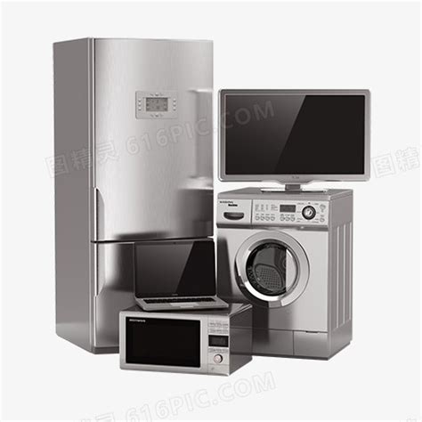 电器组合冰箱洗衣机电视图片免费下载_PNG素材_编号14nik6203_图精灵