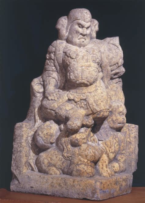 唐 天王石像 上海博物馆藏-古玩图集网