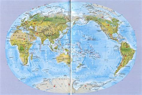 世界地形图图片