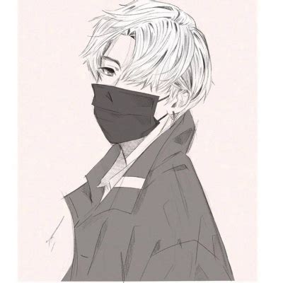 非主流头像男生口罩动漫
