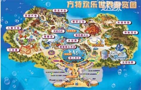 青岛景点地图图片