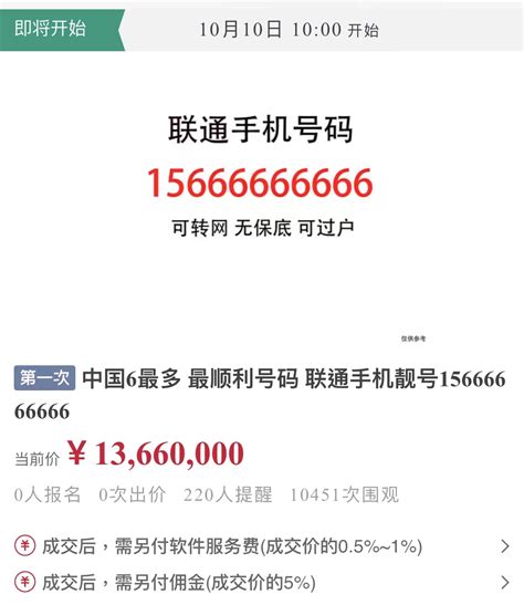 网上司法拍卖手机号最高391万元，什么样的靓号这么值钱_53货源网