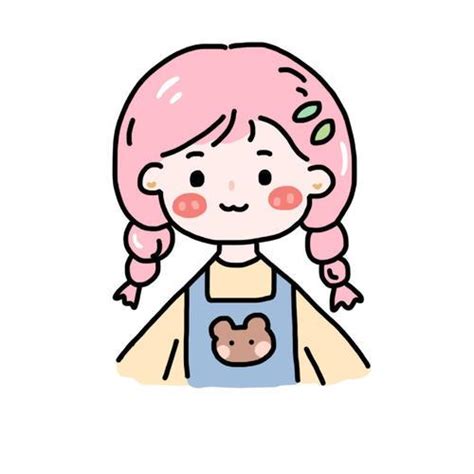 简约漫画头像甜美女生